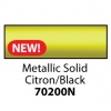 Friendly Plastic - Metallic Solid Citron/Black Stick