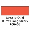 Friendly Plastic - Metallic Solid Burnt Orange/Black