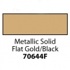 Friendly Plastic - Metallic Solid Flat Gold/Black
