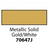 Friendly Plastic - Metallic Solid Gold/White 