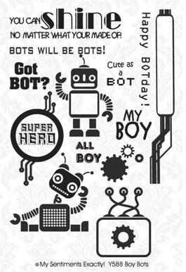 MSE Clear Stamp - Boy Bots