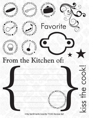 MSE Clear Stamp - Recipe Set