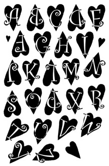 MSE Clear Stamp - Heart Initials