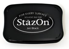 Tsukineko StazOn Ink Pad - Jet Black