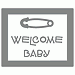 QuicKutz Embossing Die - Welcome Baby