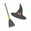 QuicKutz Die - Witch Hat & Broom