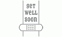 QuicKutz Embossing Die - Get Well Soon